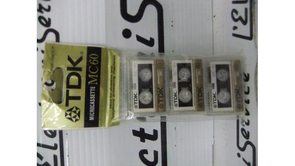 TDK MC-60 3X microcassettes